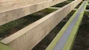 Строим каркасный дом 5 на 5. Делаем лаги!