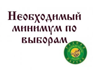 05 Необходимый минимум по выборам