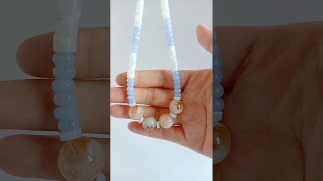 Pretty Sakura Onyx and purple onyx with white mop handmade gemstone set  Necklace bracelet earring01