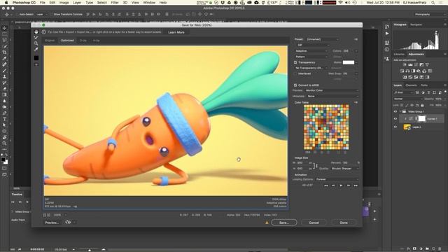 Photoshop Tutorial - Creating GIFs in Photoshop & Best GIF Optimization Techniques смотреть онлайн