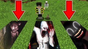 Выбери правильную яму МУЛЬТЯШНЫЙ КОТ или СКРОМНИК или ПРИЗРАК СВИНЬИ в МАЙНКРАФТ