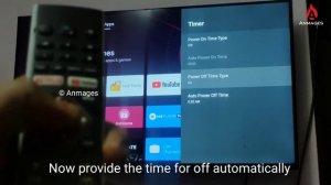 Smart TV automatic Power Off Timer setting on Haier android TV | LE40K6600GA | English subtitle
