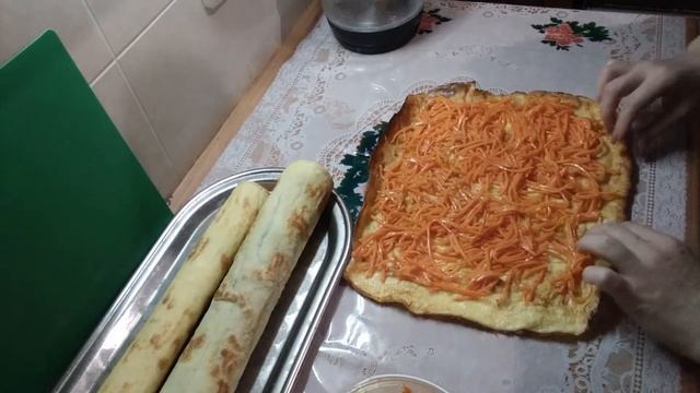 Яичные рулеты с тремя вкуснейшими начинками.