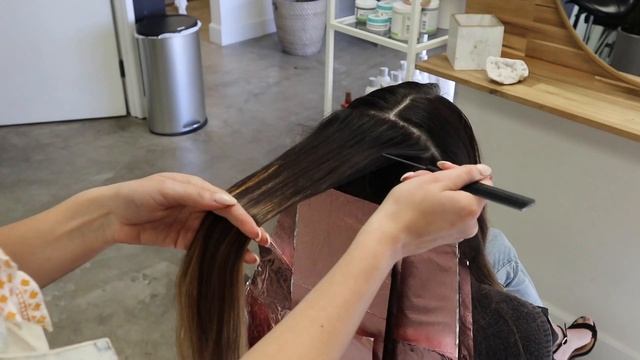 How to Balayage Dark, Long, and Thick Hair - Foilayage Hair Technique (NEW Method!) смотреть онлайн