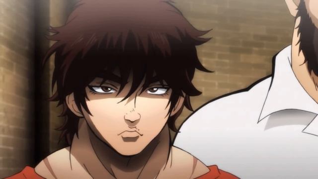 Ханма Юдзиро просит сына помочь победить в ноль китайскую команду | Момент из аниме Боец Баки смотреть онлайн