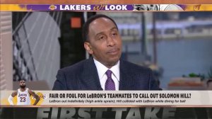 Solomon Hill responds after Lakers players accuse him of dirty play against LeBron | First Take