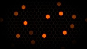 Оранжевые соты, гексы   видеофон,футаж / background, futage orange   honeycomb, hexes