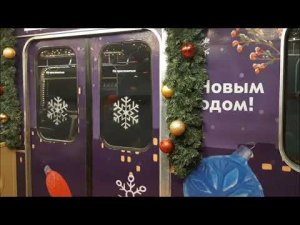 Новогодний поезд Еж3/Ем508Т 2024 на ТКЛ. 1 января 2024 год