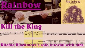 Rainbow - Kill the King | solo tutorial with tabs