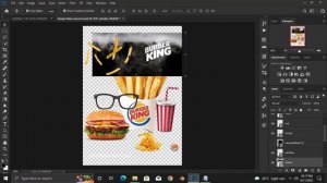 Burger King Poster Design | Photoshop