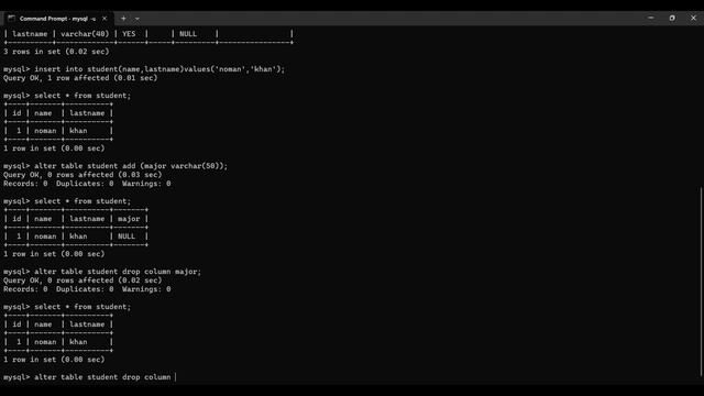 MySQL Tutorial 5: DDL (Data Definition Language) Commands