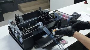 Принтер полосит? Не спешите прочищать печатающую головку! Заправляем демпферы Epson