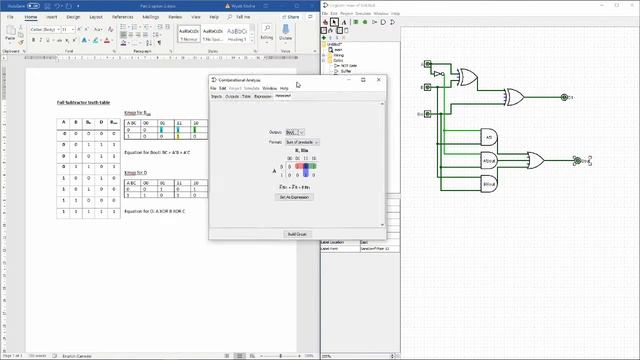 Subtracting 2bit binary numbers