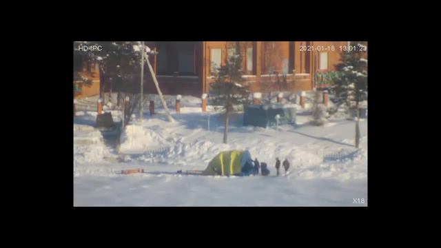 Установка шатра на месте купели 18 01 2021 год Краснотурьинск смотреть онлайн