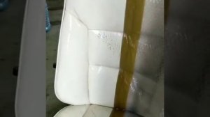 Ремонт кожи на сиденье автомобиля !