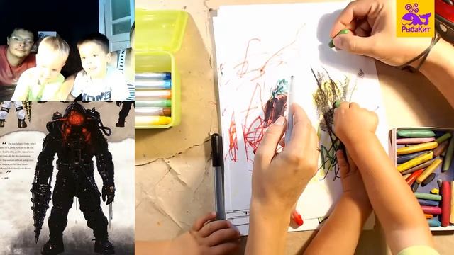 Рома и Павлик рисуют смотреть онлайн