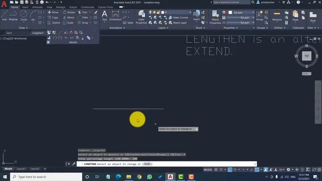 The Ultimate Guide to Lengthening Objects in AutoCAD| Lecture 32 смотреть онлайн