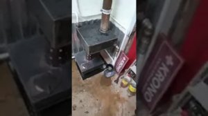 Печь на отработке с водяной рубашкой.