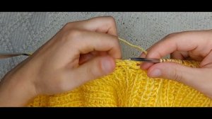 Простой свитер-оверсайз полупатентной резинкой. Подробный мастер-класс