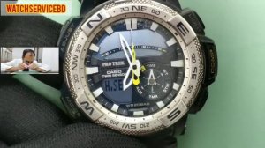 How to setting a time Casio protrek PRG-280 TWIN SENSOR #watchservicebd