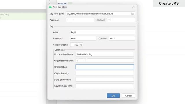 How to Create JKS File Using Android Studio & Command Prompt | JavaKeyStore | Android Coding смотреть онлайн