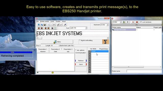 Handjet EBS 250 - How to Program ebs 250 mobile printer