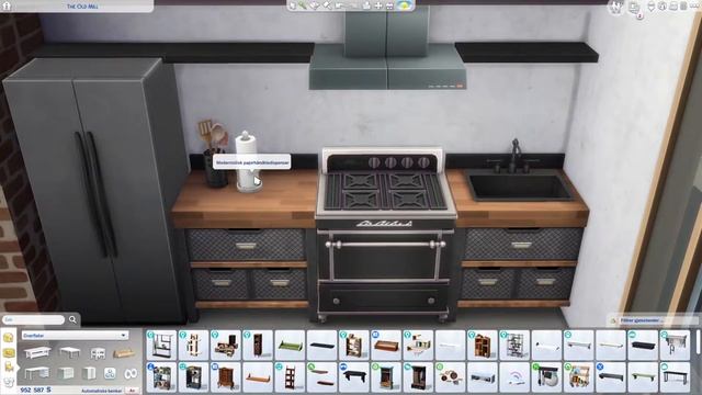 OLD FABRIC LOFT HOME w/split level : speedbuild - The Sims 4 смотреть онлайн