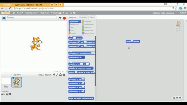 Урок 1 - Основы программирования в Скретч (Scratch)