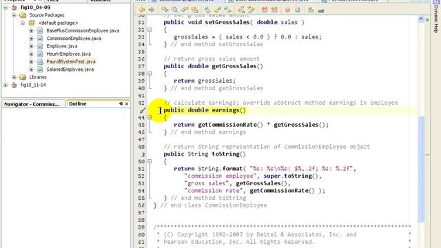 F2L2@7 CommissionEmployee java inheriting directly from an abstract superclass смотреть онлайн