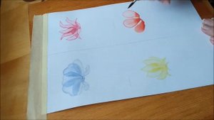 Как нарисовать прозрачные цветы.Прозрачная акварель.