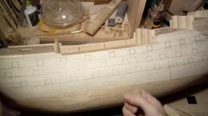 47. Разметка портов и княвдигета. Сборка Повелителя морей от деагостини.