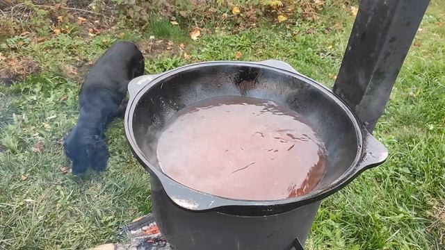 Настоящий борщ в казане на костре смотреть онлайн