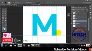 Affordable M Letter Company Monogram Logo Design in Adobe Photoshop cc 2019 Urdu by Hi-Tech Tutoria