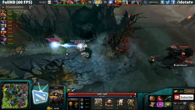 DotaPit S3 Secret Team vs Vega Squadron, 1 игра, 22 02 2015 смотреть онлайн