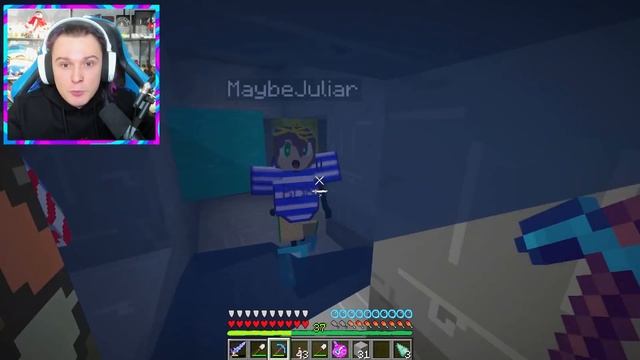 ПОЧЕМУ МОЙ ПОДВОДНЫЙ СТРАЖ СТАЛ НАРИСОВАННЫМ В МАЙНКРАФТ смотреть онлайн