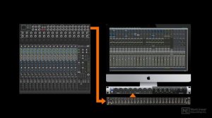 10. Virtual DAW Studio with Analog Hardware Mixer