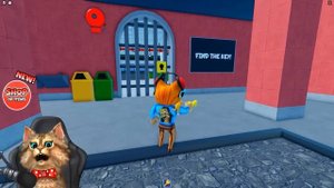 ? ПОБЕГ ОТ ЗЛОГО УЧИТЕЛЯ РОБОТА в ROBLOX ESCAPE ALBERT'S SCHOOL RUN Весёлый Кот