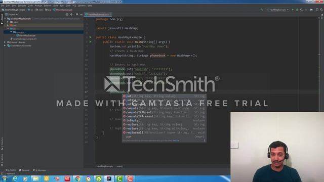 Java HashMap Example смотреть онлайн
