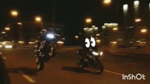 Moto wheelie. Yamaha YZF R1 & Suzuki GSX600R K7