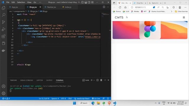 Build A Blog Website | React JS, Strapi CMS, Tailwind CSS | Part 5: Blogs Section