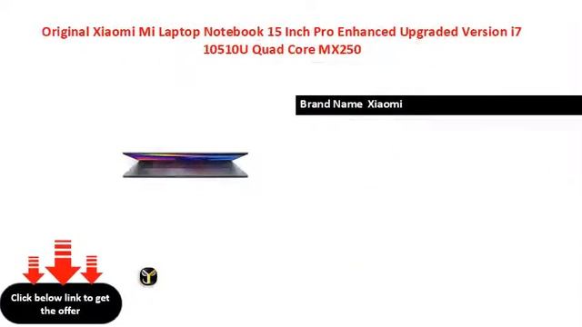 Original Xiaomi Mi Laptop Notebook 15 Inch Pro Enhanced Upgraded Version i7 10510U Quad Core MX250 смотреть онлайн