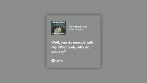 Fourth of July - Sufjan Stevens