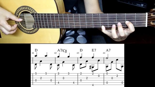 Twinkle, Twinkle, Little Star (3 уровня сложности) | Ноты Табы Разбор
