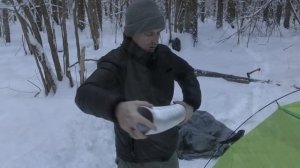 Экспериментальная печка-труба для тёплой палатки