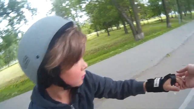 Инструктор по лонгборду (Володя, 11 лет, первый час занятия)