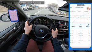 ⏱ 0-100 BMW X4 F26 30d xDrive Stage 1 / разгон БМВ Х4 30д Ф26 Стейдж 1 dragy