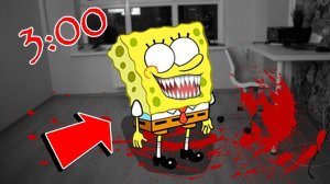 НИКОГДА НЕ ПРИЗЫВАЙ ГУБКА БОБ ЕХЕ В 3 ЧАСА НОЧИ В РЕАЛЬНОЙ ЖИЗНИ 100% РИТУАЛ