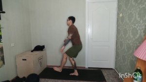 Приседания на одной ноге за 30 сек.