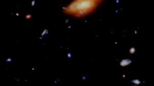 Экстремальное глубокое поле Хаббла ( Вселенная ) части космоса в центре изображения