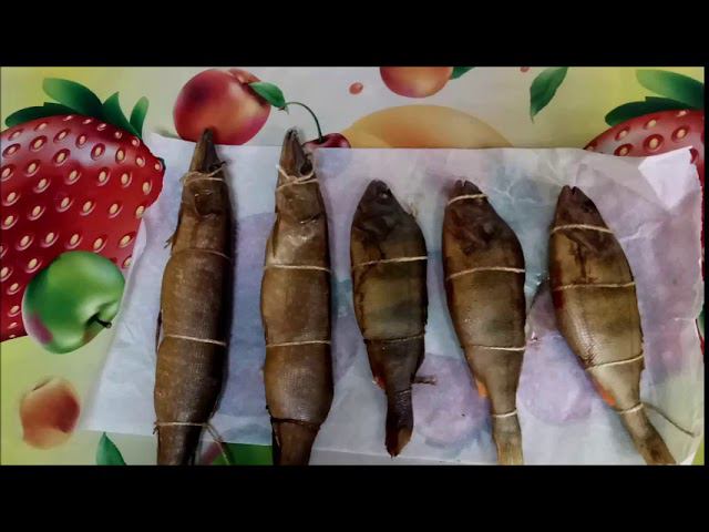 Окунь горячего копчения